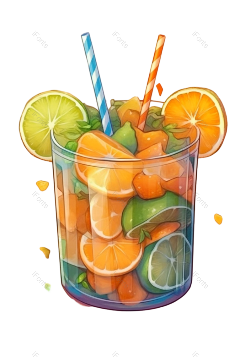 插图图片,清新元素,健康食物PNG,夏天免抠素材